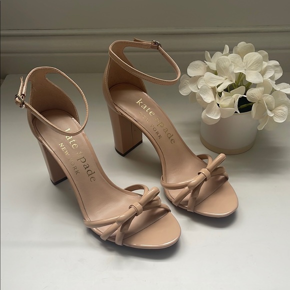 Kate Spade New York Nude Flamenco Dress Sandal Heels - Picture 2 of 6